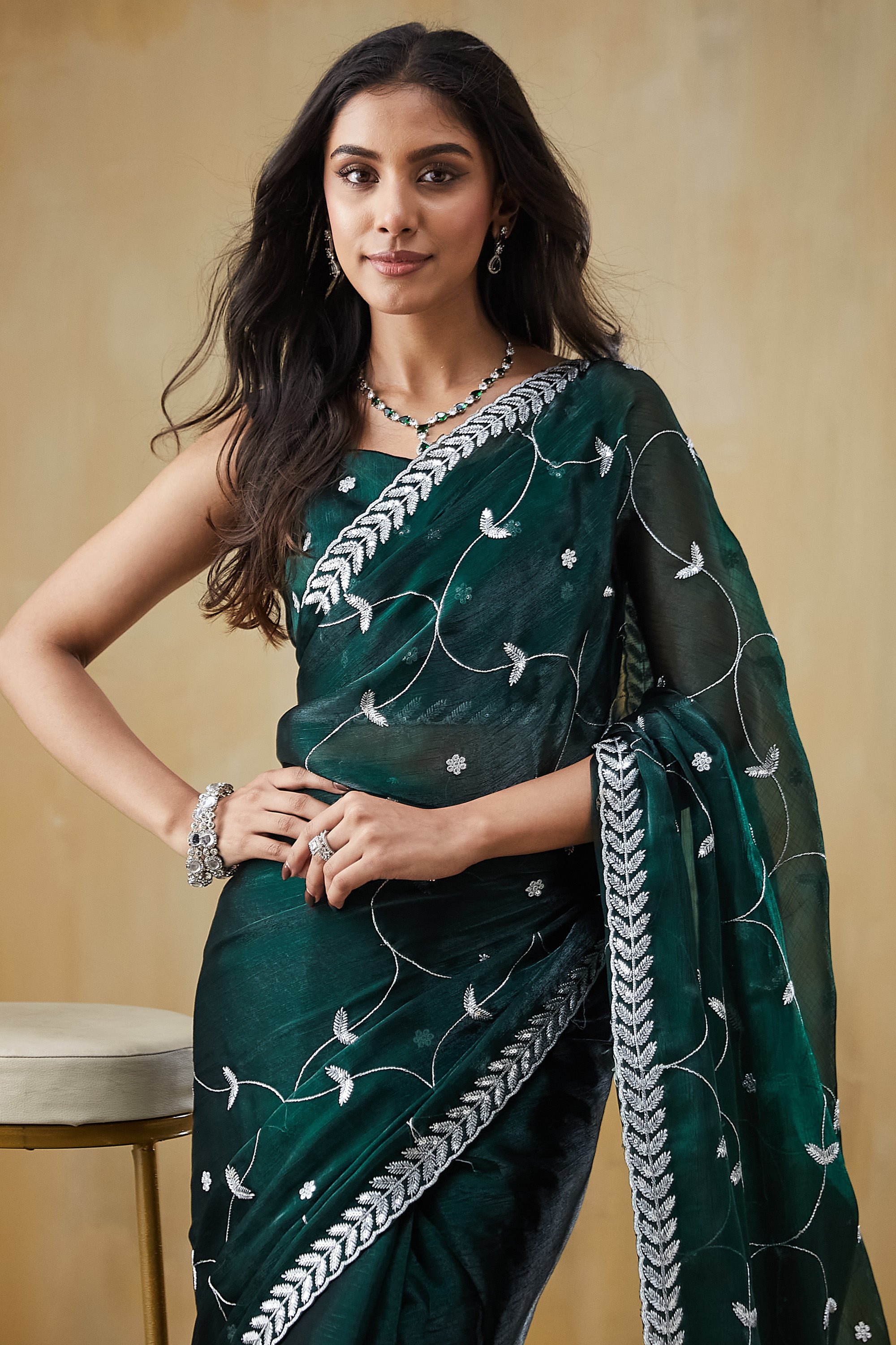 Embroidery Work  Saree