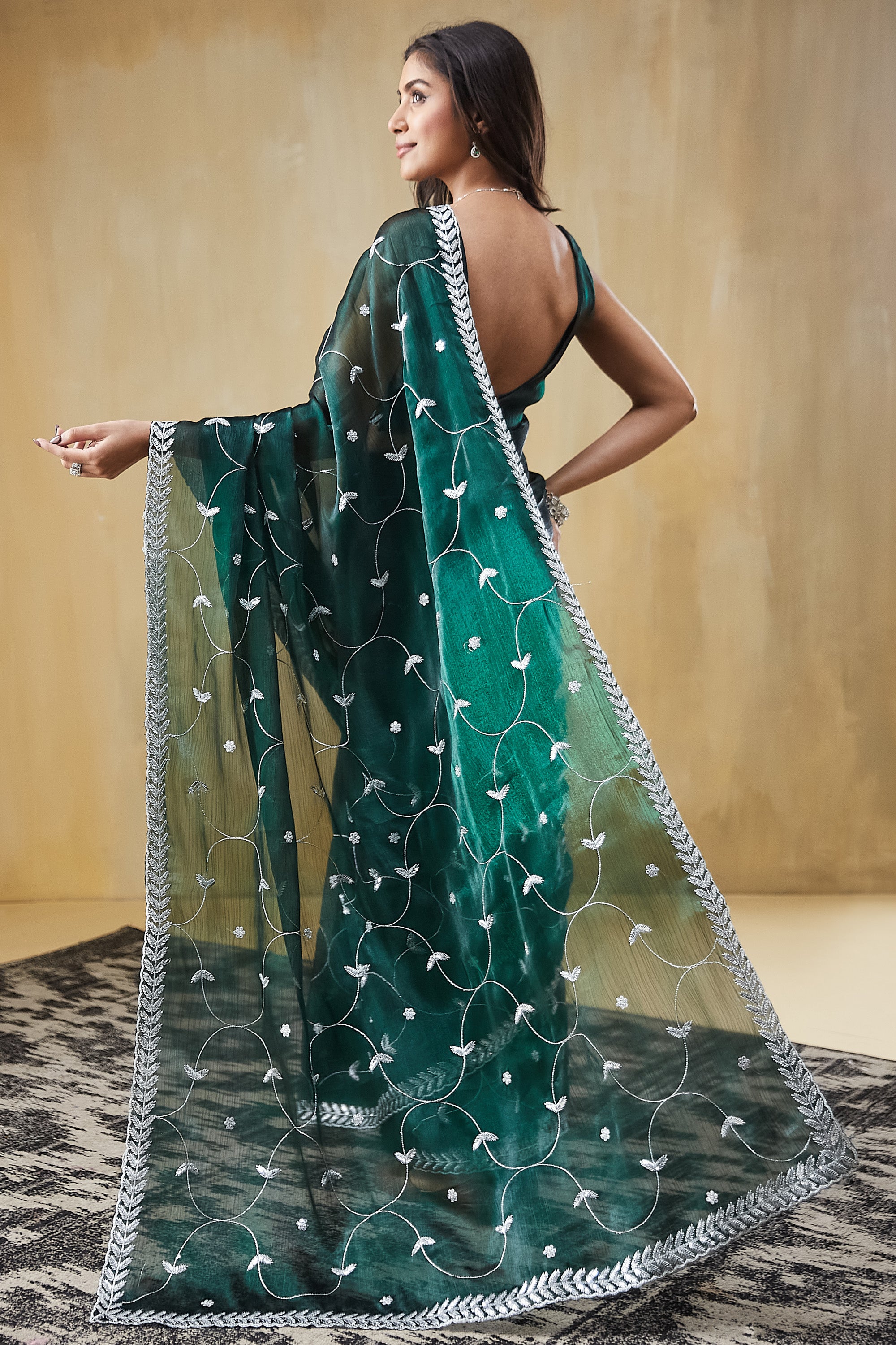 Embroidery Work  Saree