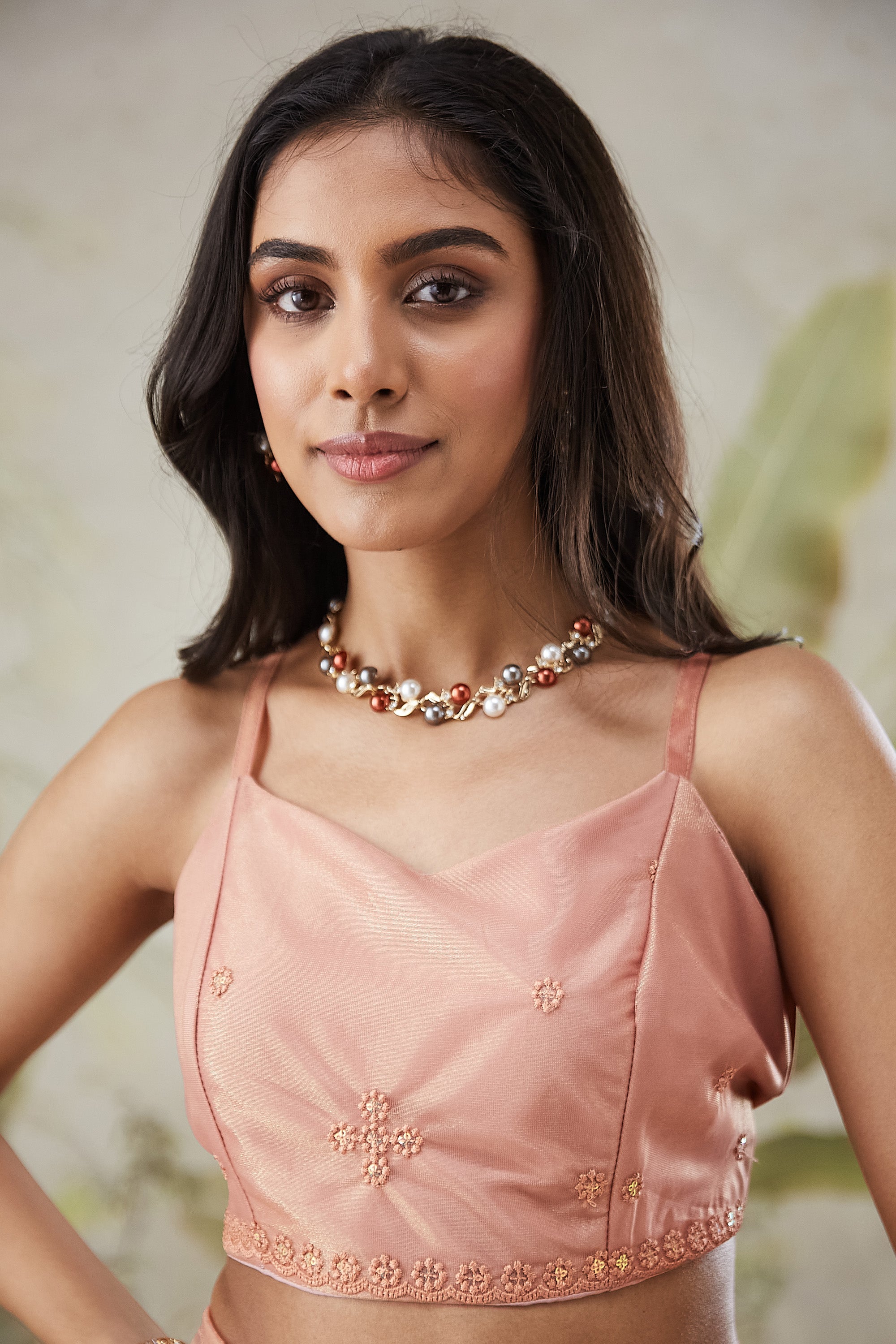 Embroidered Work Net Saree