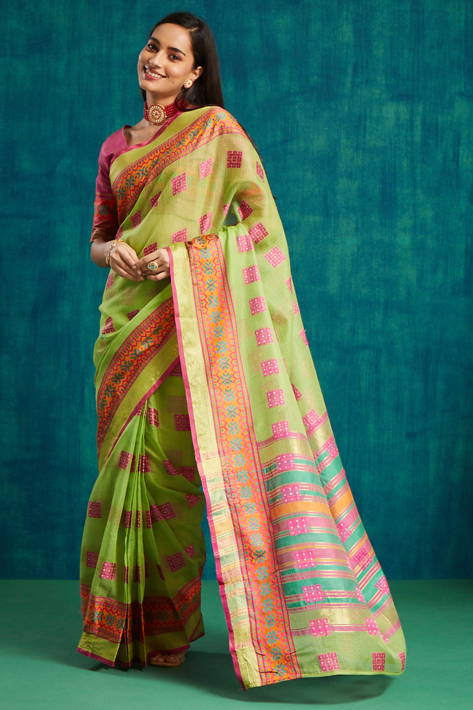 Dharmavaram Woven Art Silk Saree