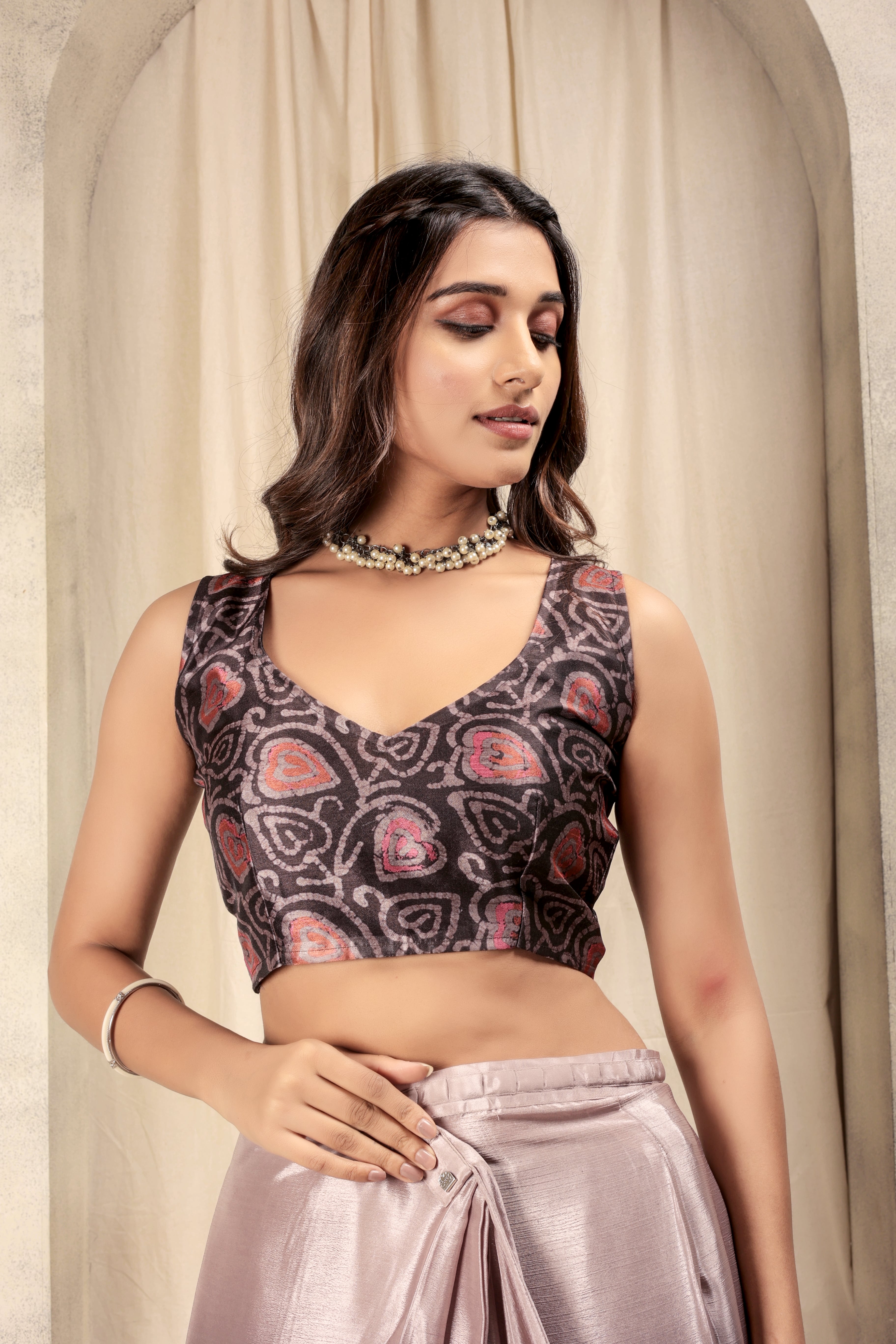 Ombre Prestitched Frill Work Ready To Wear Saree