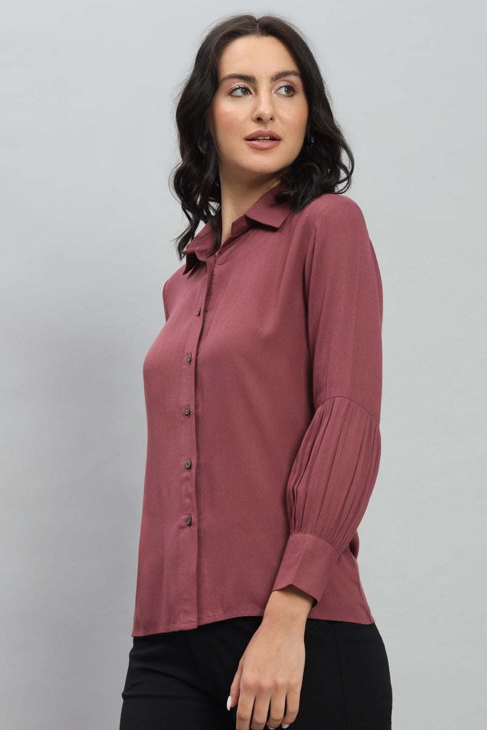 Plain Officewear Rayon Shirt