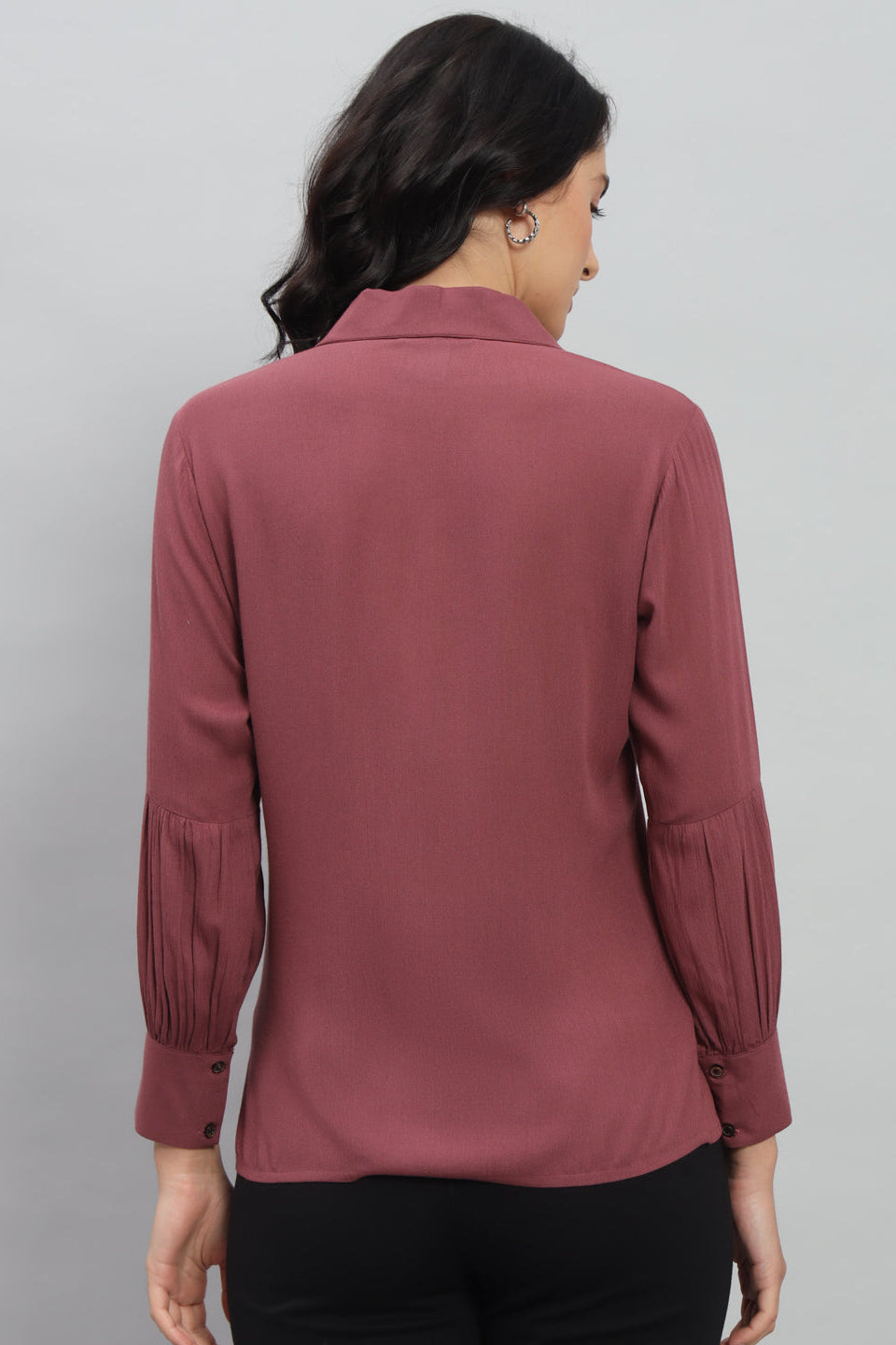 Plain Officewear Rayon Shirt
