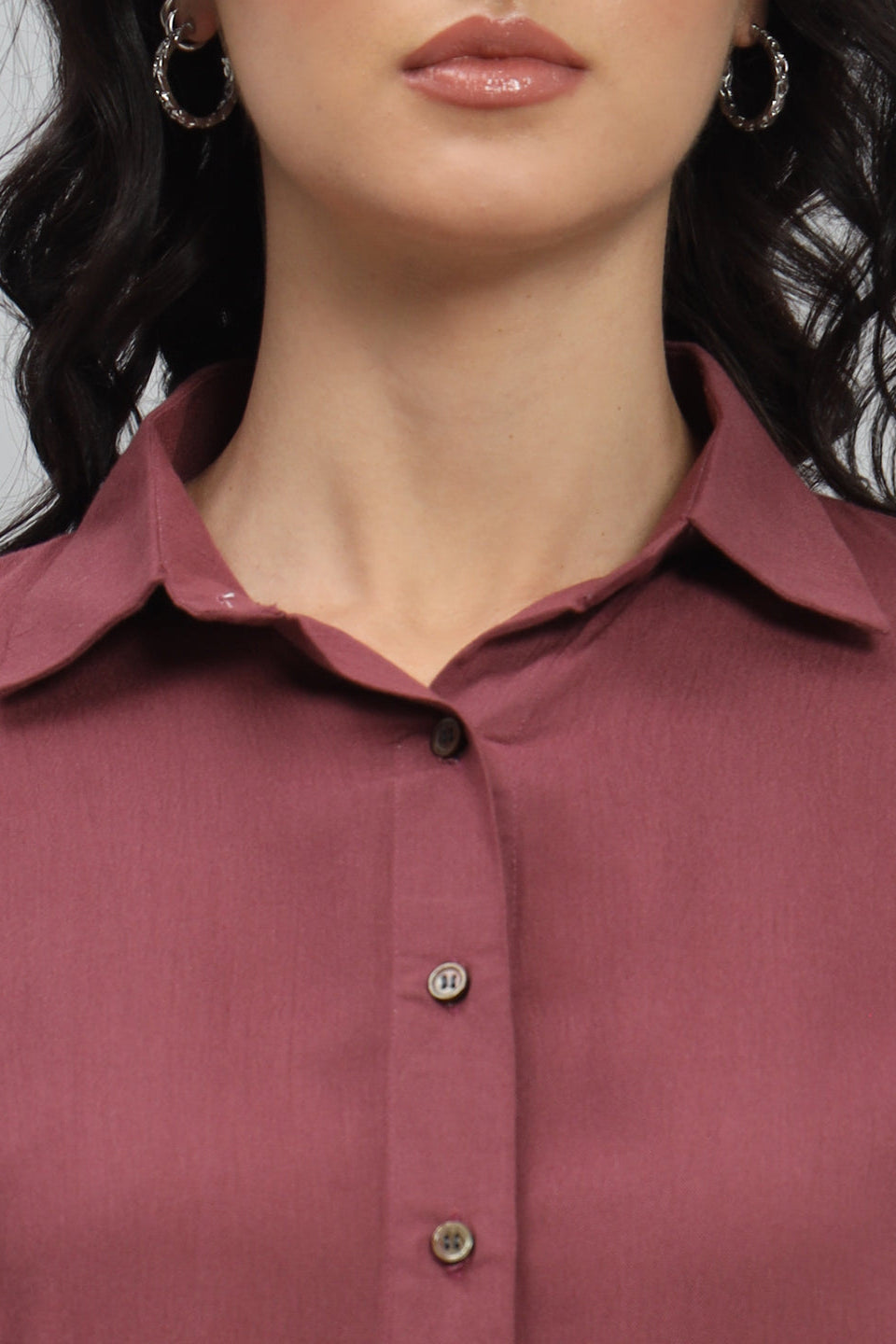 Plain Officewear Rayon Shirt