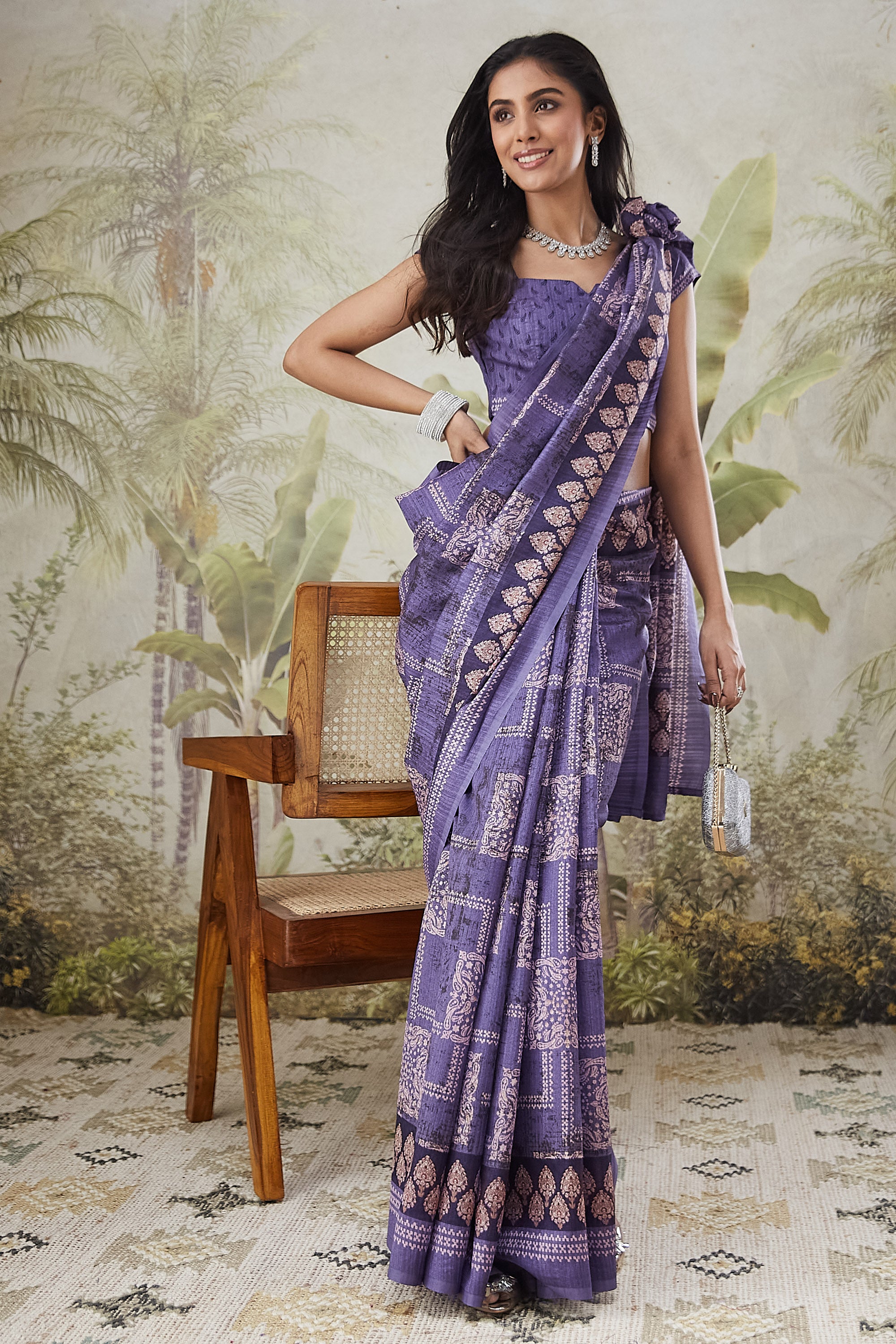 Dailywear Batik Prints Mulmul Saree